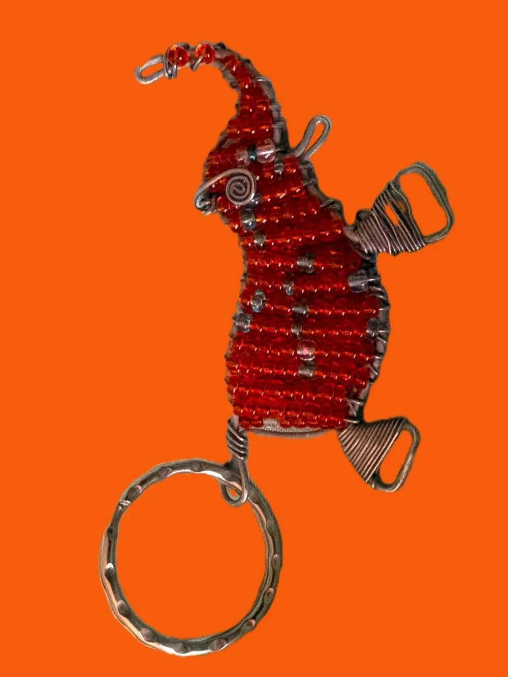 Handmade Elephant South-African Elephant Keychain/Purse Accessory
